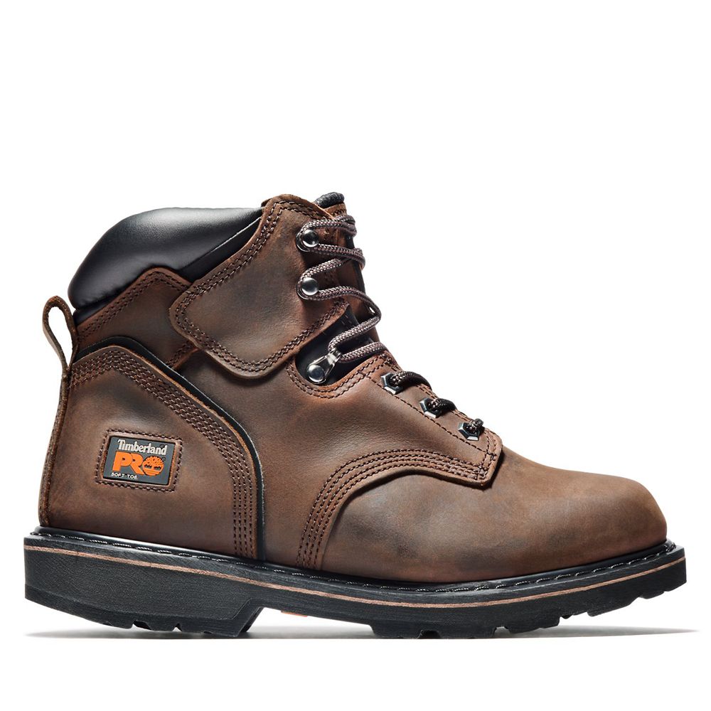 Botas de Trabajo Masculino - Timberland Pro® Pit Boss 6" Soft Toe - RMUND7859 - Marrom